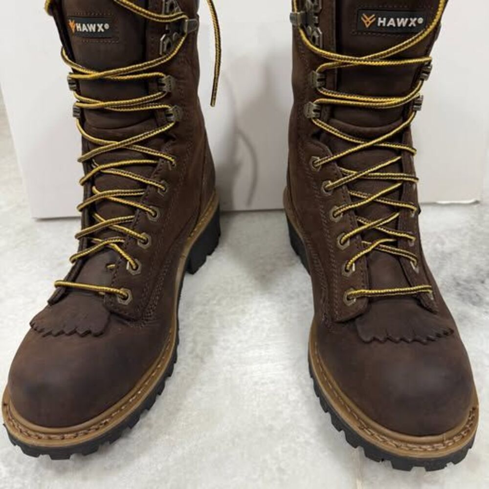 HAWX Men's 8" Waterproof Work Boots Size 9.5 D NEW!